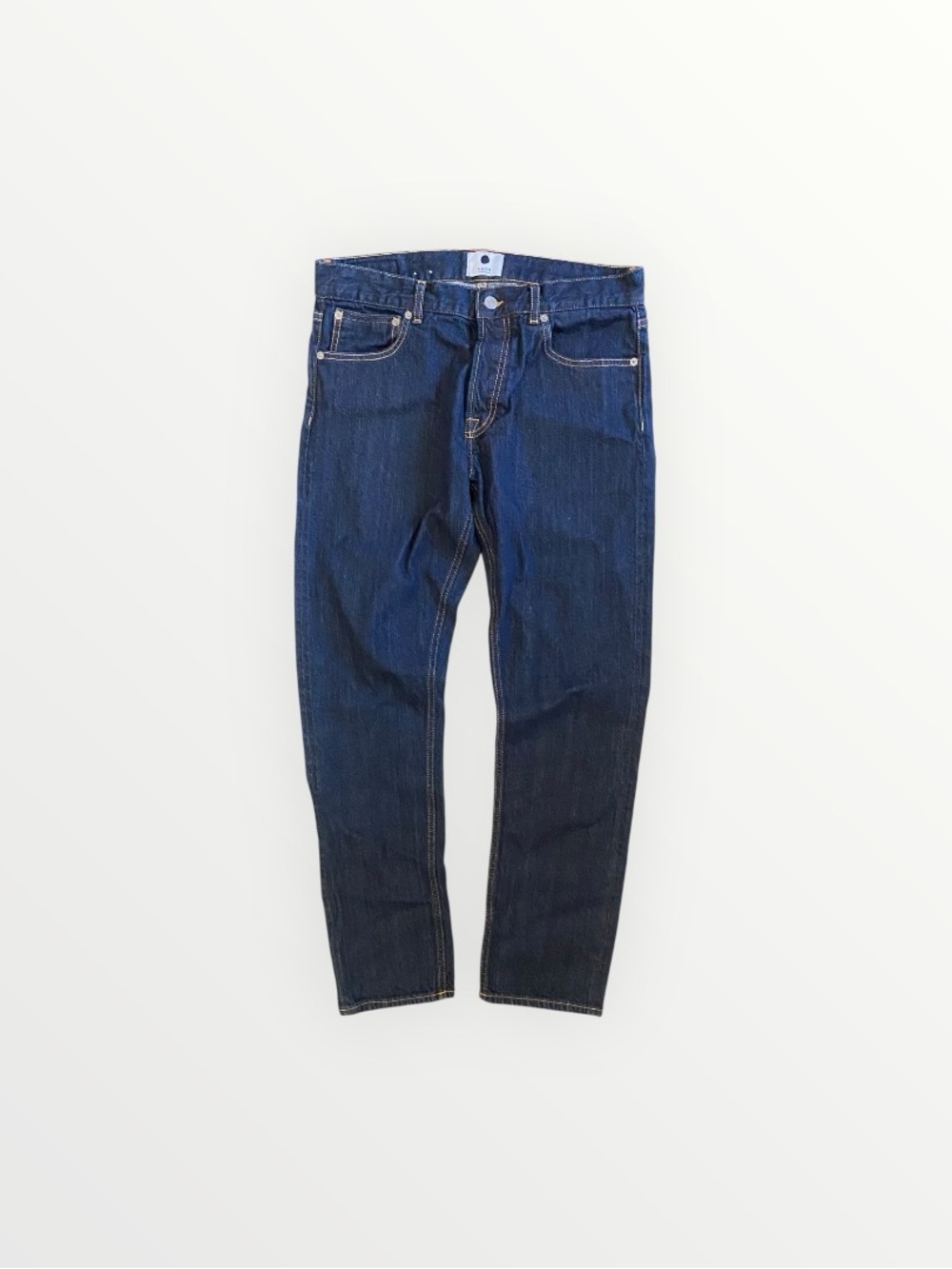 NN07 No Nationality Men's Dark Blue Slim Straight-Leg Jeans Size 34x32
